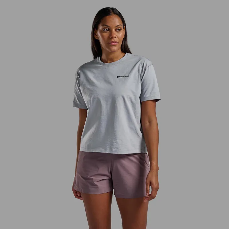 Montane Women's Alhena Mountain 25 T-Shirt Pebble Blue-3