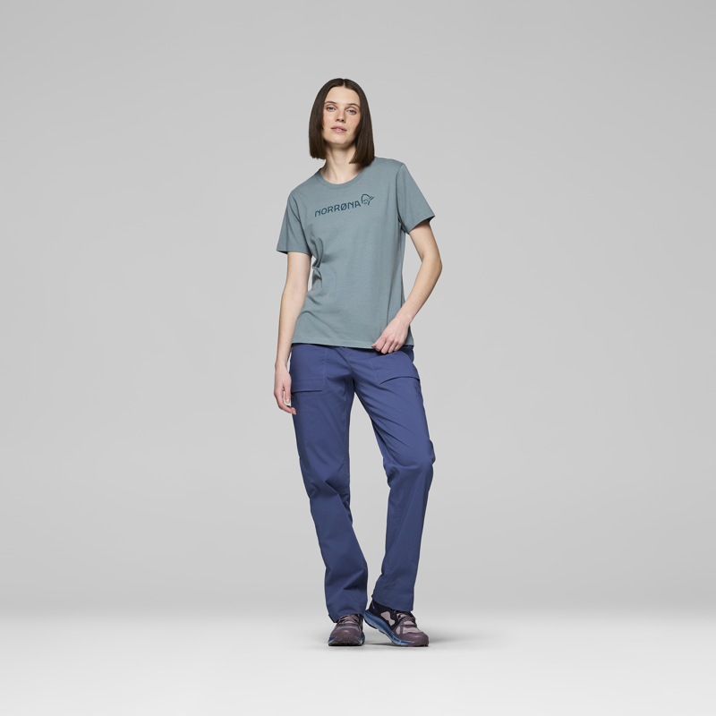 Norrona Women's 29 Cotton Viking T-Shirt Trooper-2