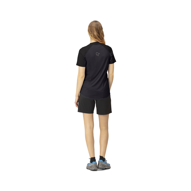Norrona Women's Senja Equaliser Lightweight T-Shirt Caviar-2