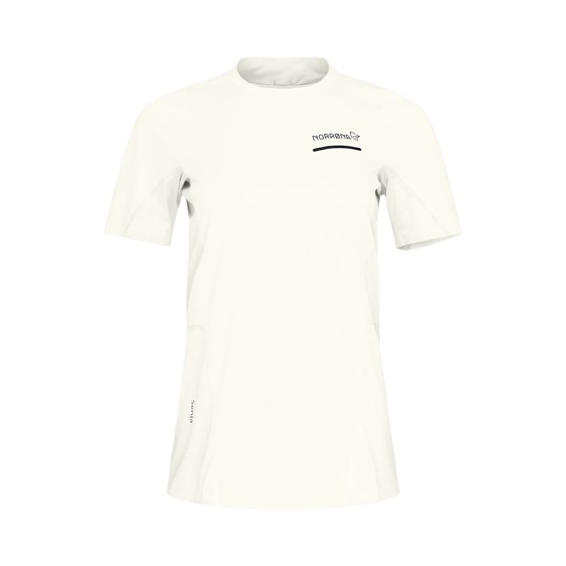 Norrona Women's Senja Equaliser Lightweight T-Shirt Snow White