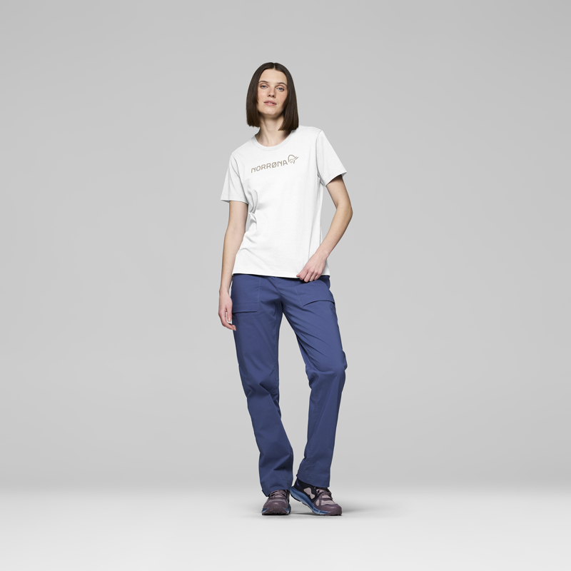 Norrona Women's 29 Cotton Viking T-Shirt White-3