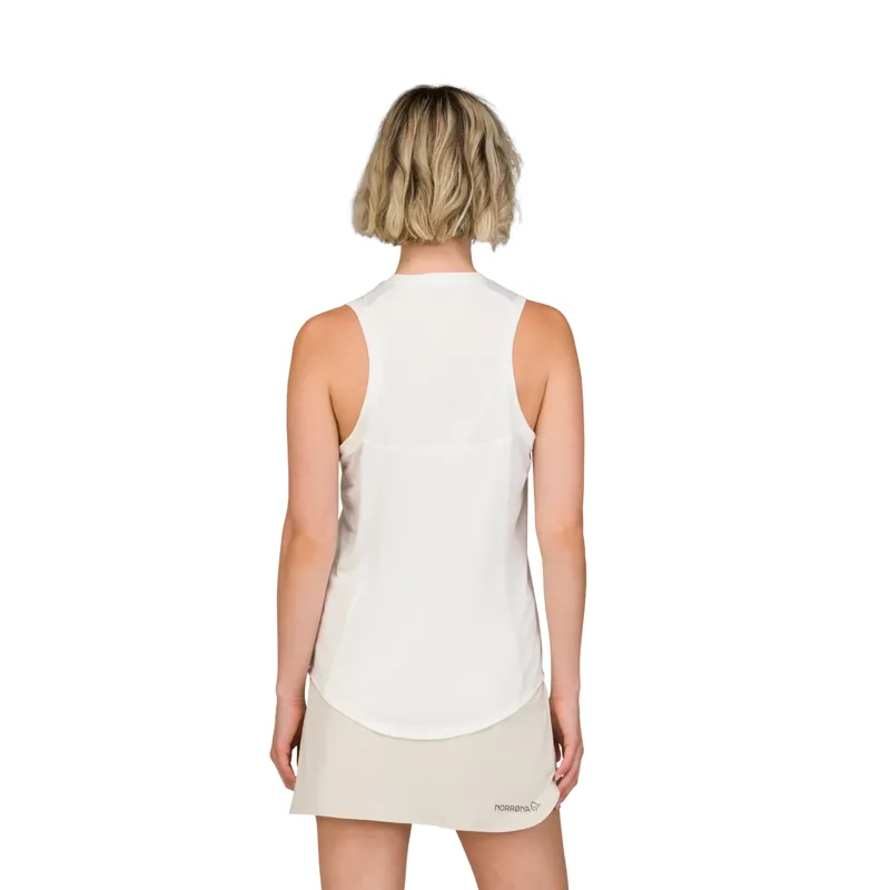 Norrona Women's Senja Equaliser Tank Top Snow White-1