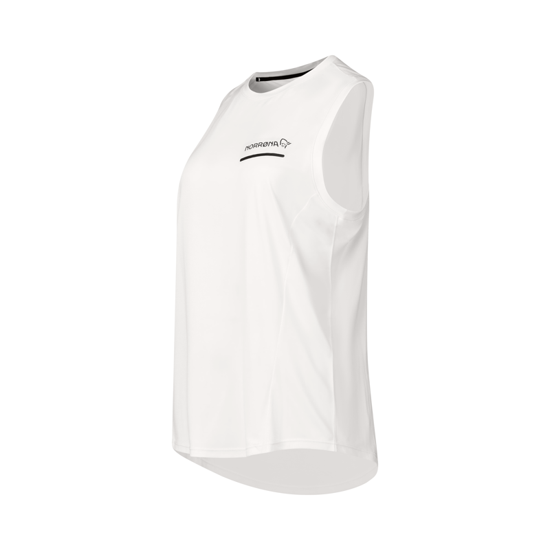 Norrona Women's Senja Equaliser Tank Top Snow White-1