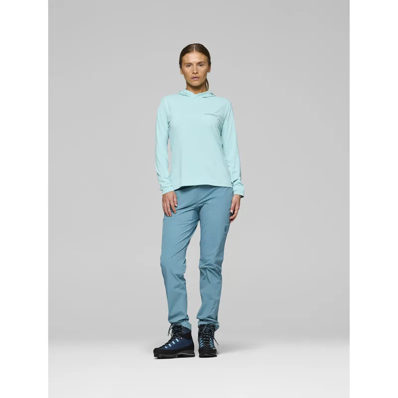 Norrona Women's Femund Tech Hood Aqua Haze-5