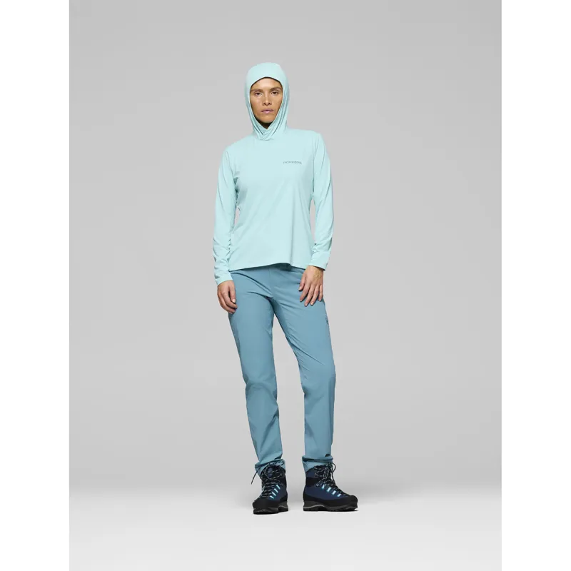 Norrona Women's Femund Tech Hood Aqua Haze-6