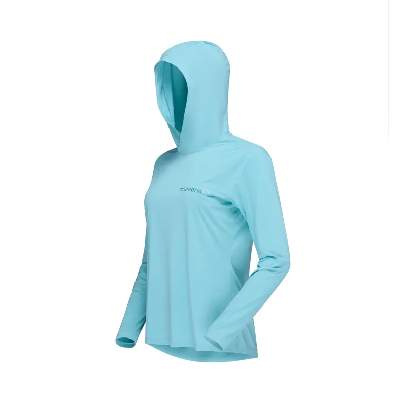 Norrona Women's Femund Tech Hood Aqua Haze-1