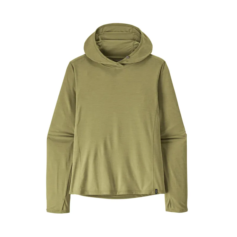 Patagonia Womens Capilene Cool Sun Hoodie Gumtree Green X-Dye