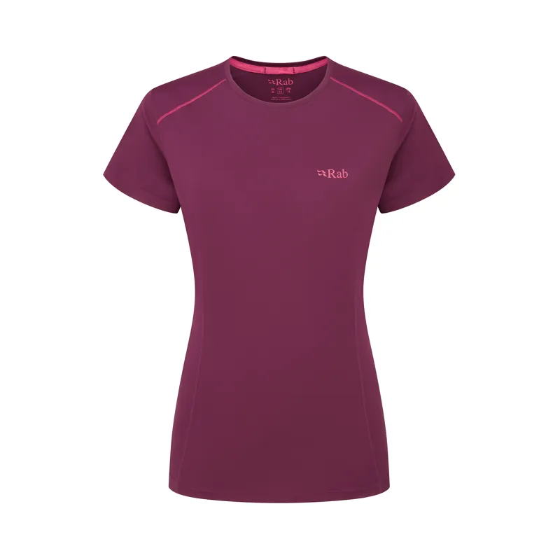 Rab Womens Force SS Tee Mulberry