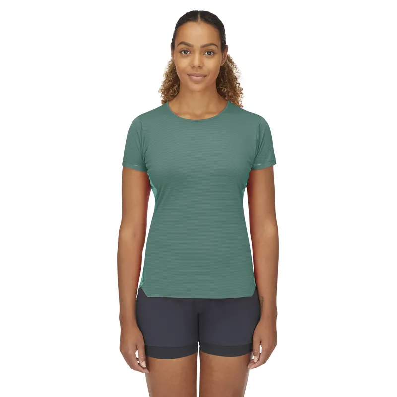 Rab Womens Sonic Ultra SS Tee Eucalyptus / Glacier Blue-2
