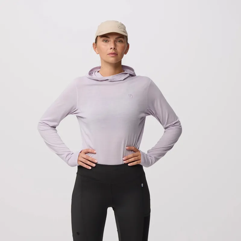 Fjallraven Women's Abisko Wool Hoodie Black-10