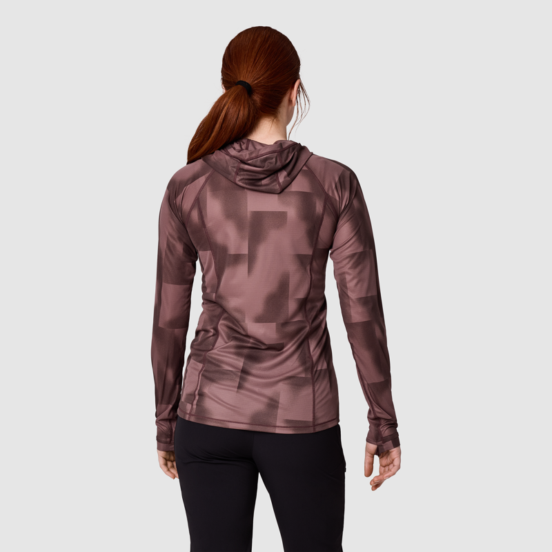 Outdoor Research Women's Echo Hoodie Terrestrial Vapor Print-2