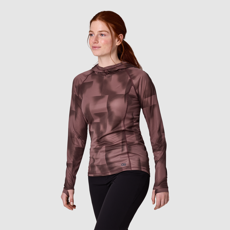 Outdoor Research Women's Echo Hoodie Terrestrial Vapor Print-3