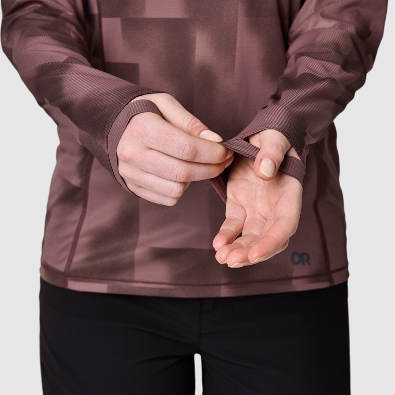 Outdoor Research Women's Echo Hoodie Terrestrial Vapor Print-4