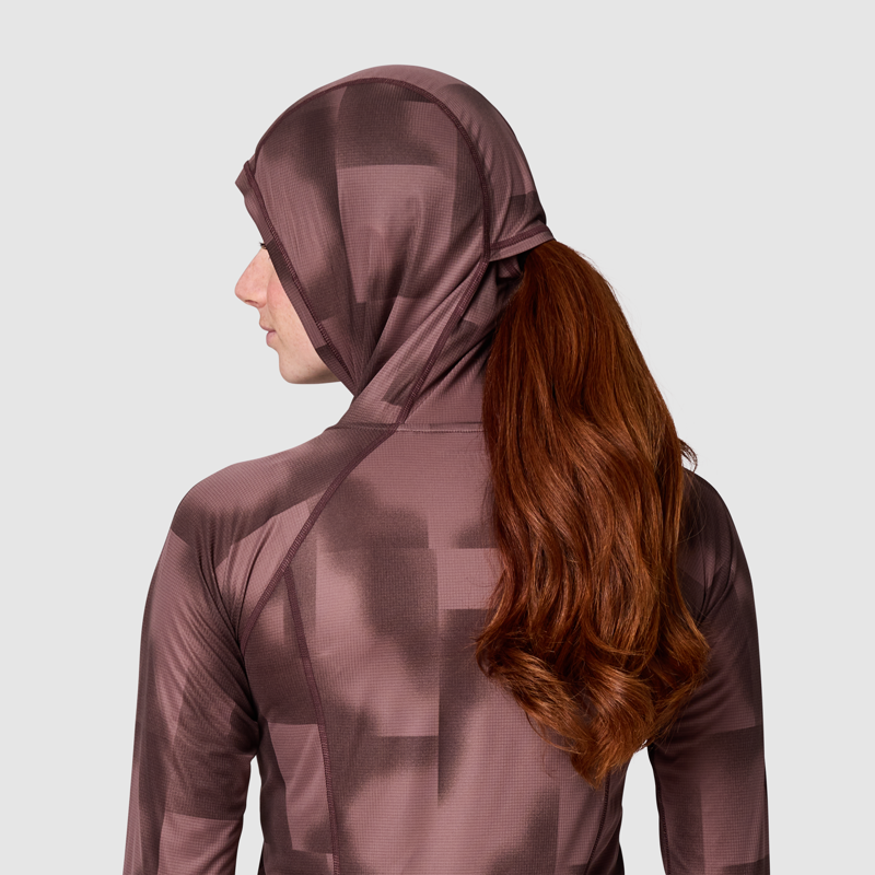 Outdoor Research Women's Echo Hoodie Terrestrial Vapor Print-5