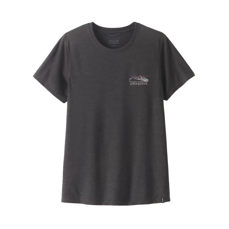 Patagonia Womens Capilene Cool Trail Shirt Strata Ink Black