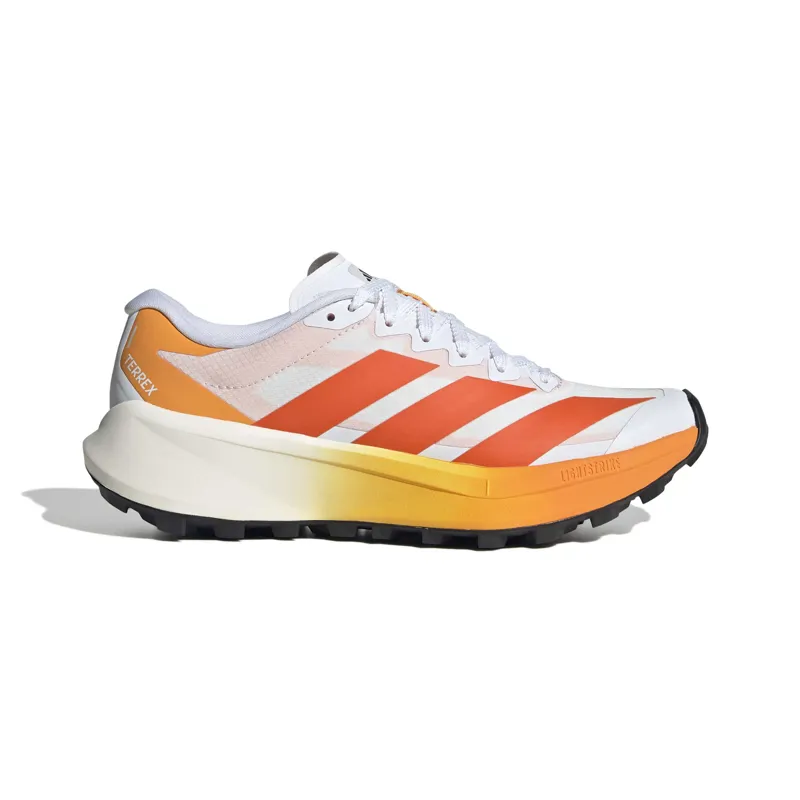 Adidas Women's Terrex Agravic 4 Trail Running Shoes White Orange-2