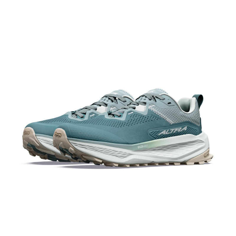 Altra Women's Olympus 7 Trail Running Shoes Sea Pine / Ice / Green Milieu-2