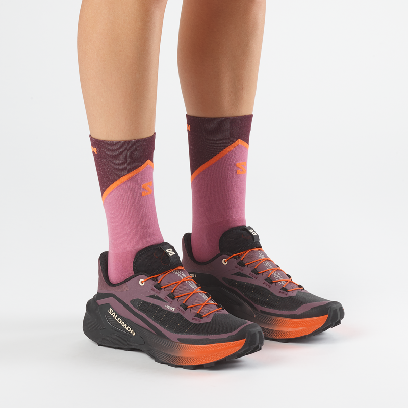 Salomon Women's Genesis 2 Trail Running Shoes Huckleberry Black-7