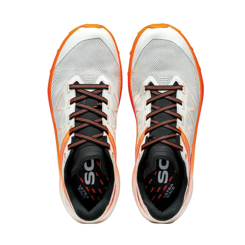 Scarpa Women's Spin Ultra 2 Trail Running Shoes Ice / Orange Fluo-3
