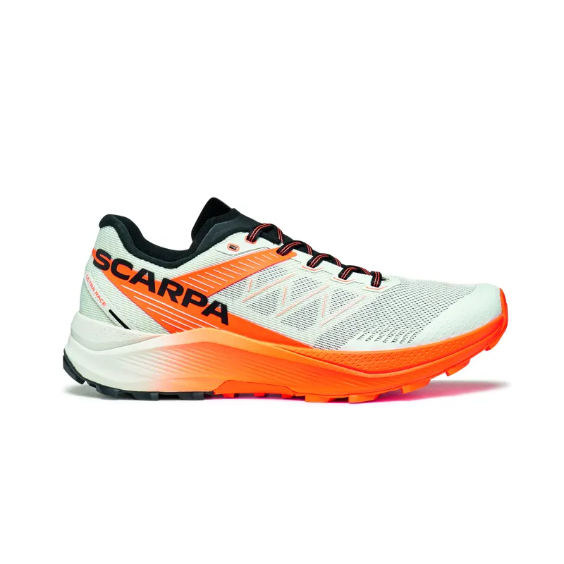Scarpa Women's Spin Ultra 2 Trail Running Shoes Ice / Orange Fluo-5