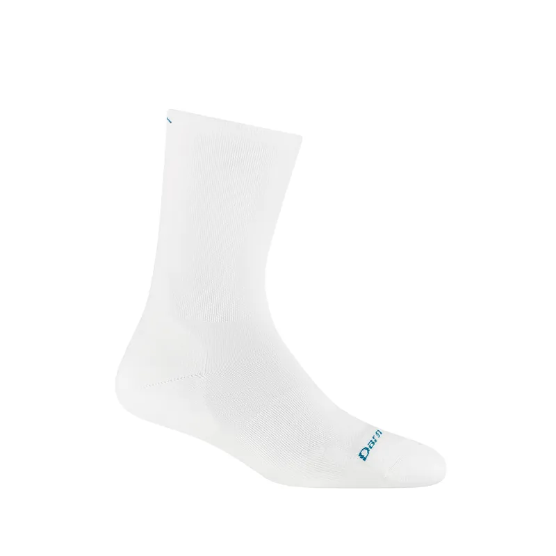 Darn Tough Women's Run Micro Crew Ultra Cushion Socks White-1