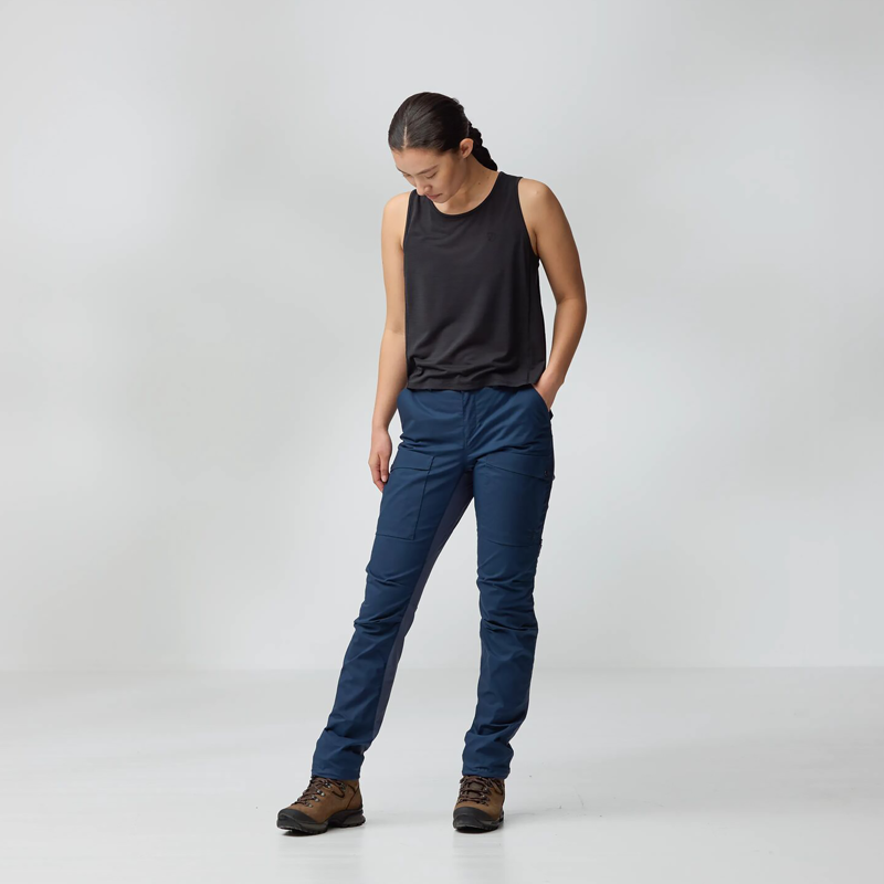 Fjallraven Women's Abisko Hybrid Trail Trousers Navy-2