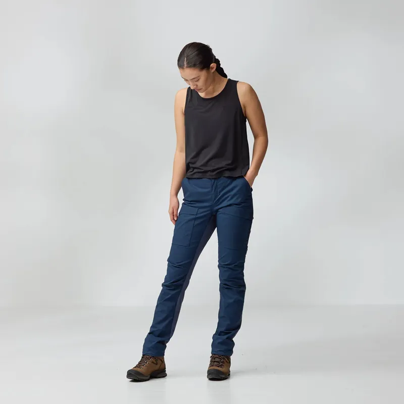 Fjallraven Women's Abisko Hybrid Trail Trousers Black-2