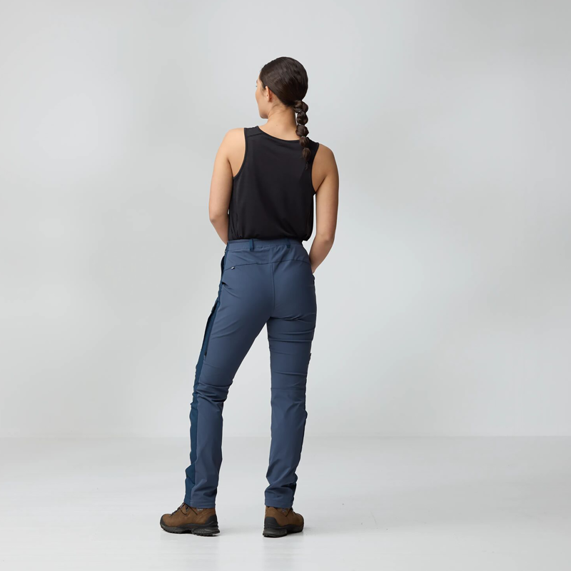 Fjallraven Women's Abisko Hybrid Trail Trousers Navy-3
