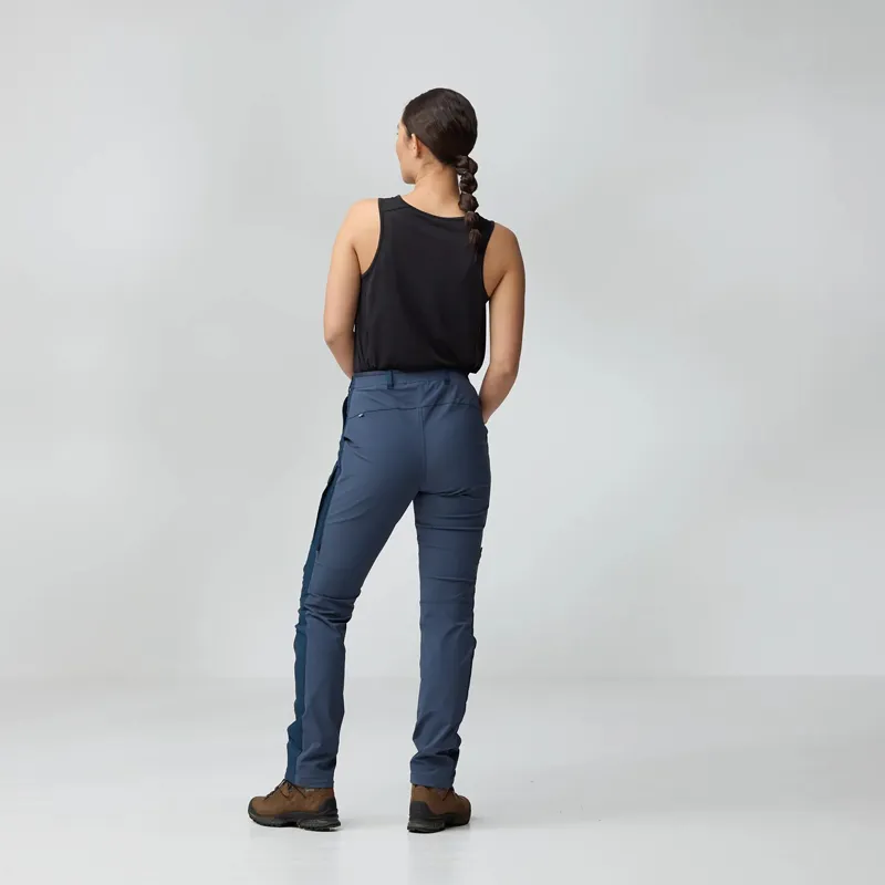 Fjallraven Women's Abisko Hybrid Trail Trousers Black-3
