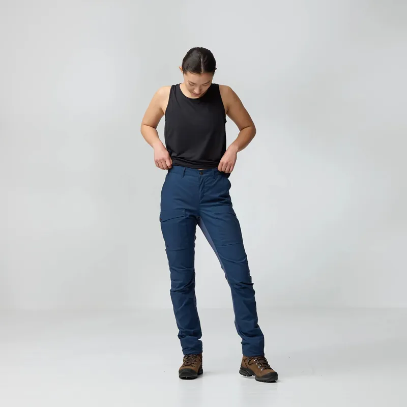 Fjallraven Women's Abisko Hybrid Trail Trousers Black-5