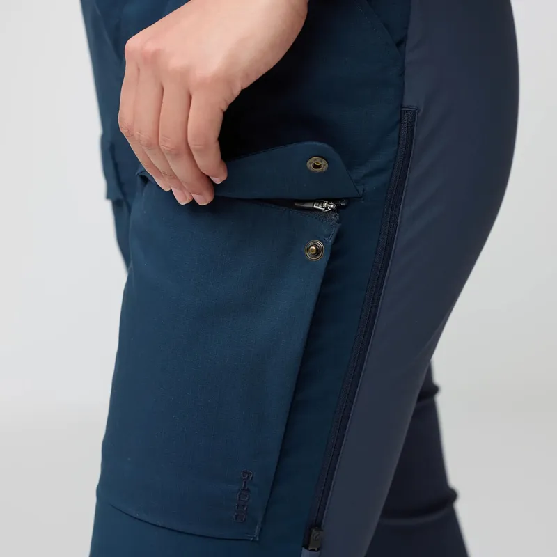 Fjallraven Women's Abisko Hybrid Trail Trousers Black-8