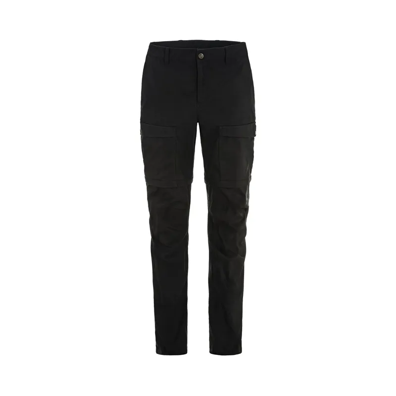 Fjallraven Women's Abisko Hybrid Trail Zip-Off Trousers Black