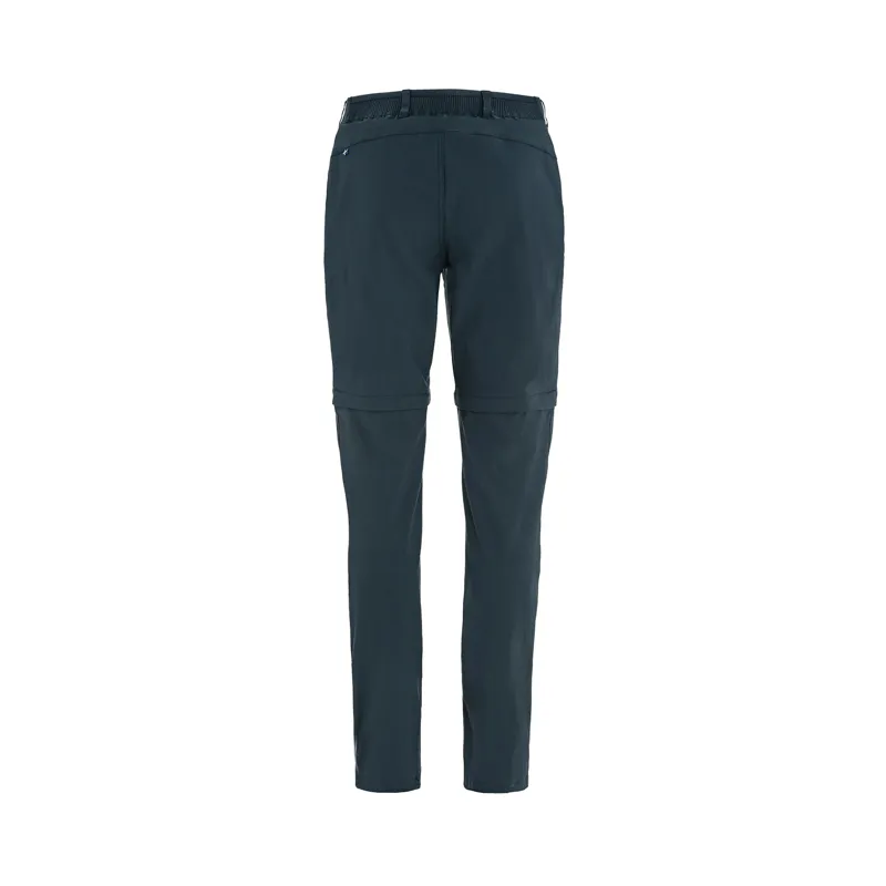 Fjallraven Women's Abisko Hybrid Trail Zip-Off Trousers Navy-1