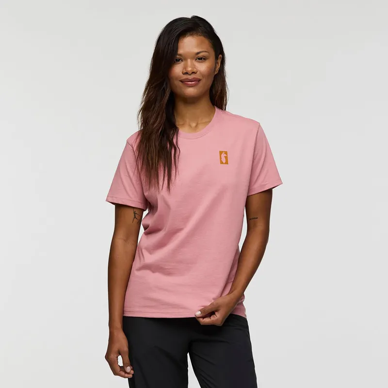 Cotopaxi Women's Gear For Good Stripes T-Shirt Rose-3