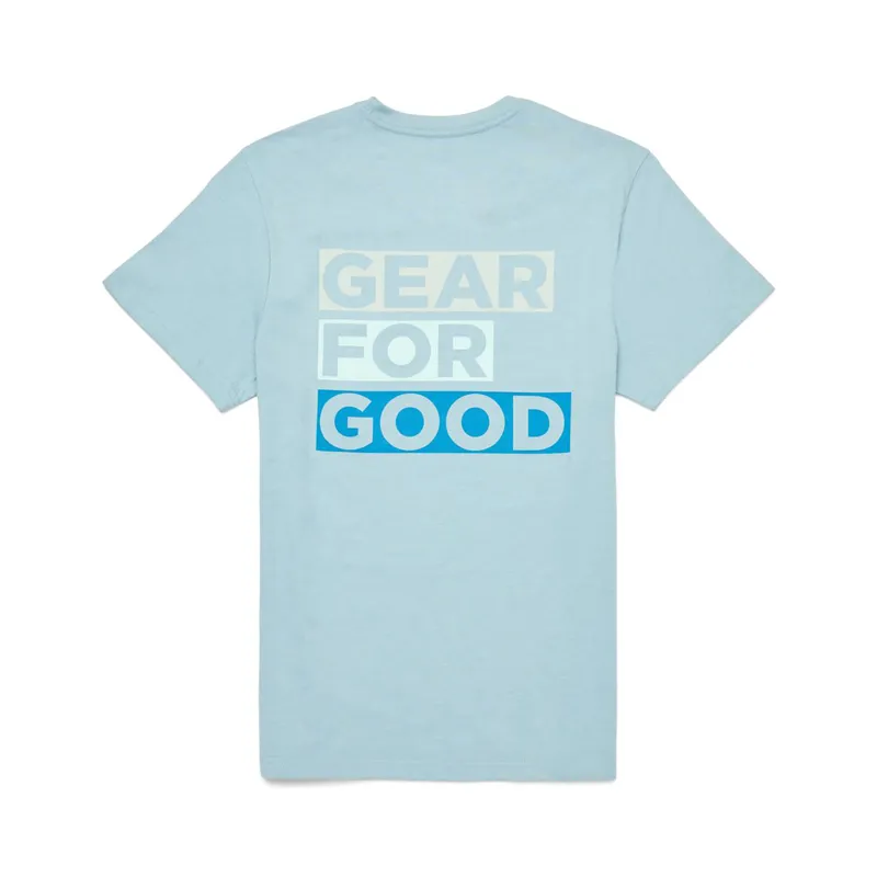 Cotopaxi Women's Gear For Good Stripes T-Shirt Sea Spray-1