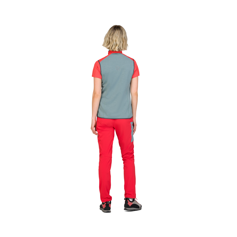 Norrona Women's Falketind Warm2 Octa Vest Arednalin Red-3