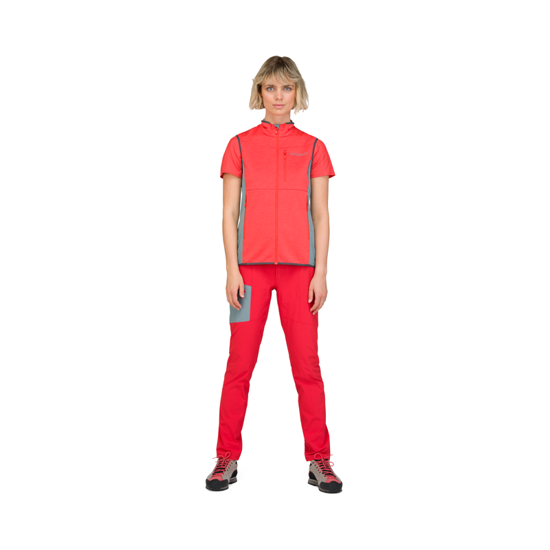 Norrona Women's Falketind Warm2 Octa Vest Arednalin Red-2