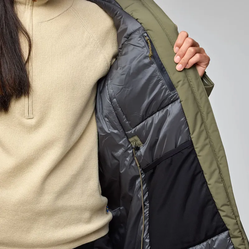 Fjallraven Women's HC Hydratic Padded Parka Laurel Green-10