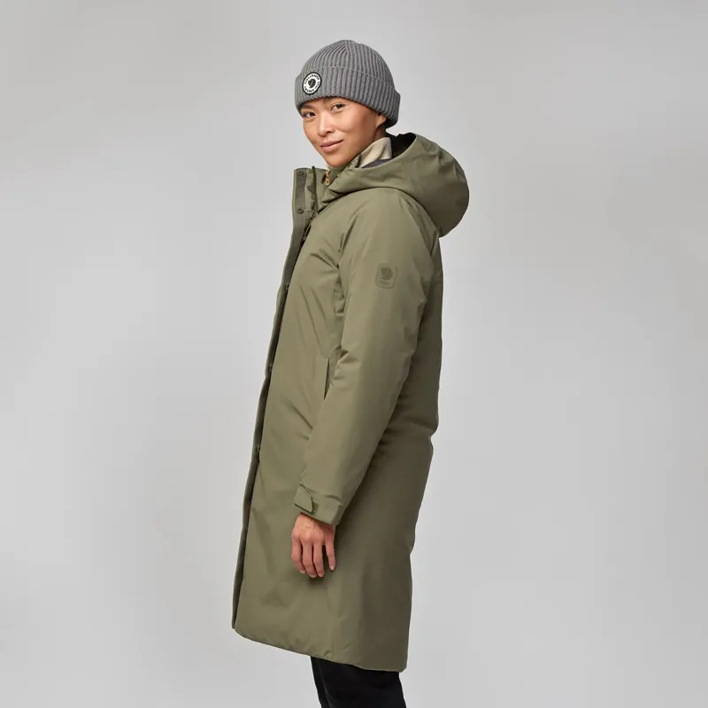 Fjallraven Women's HC Hydratic Padded Parka Laurel Green-4
