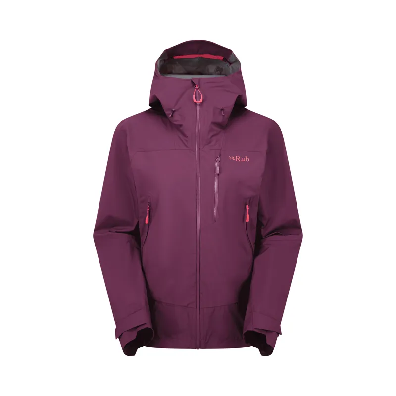 Rab Women's Downpour Mountain Jacket Mulberry