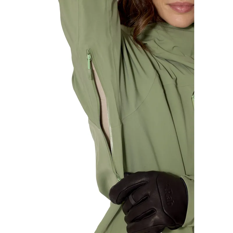 Rab Women's Kinetic Alpine Stretch Jacket Dark Fig Green-9