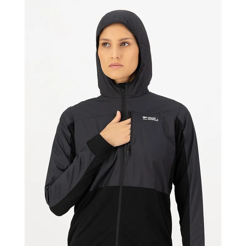 Mons Royale Women's Diversion Merino Wind Jacket Black-1