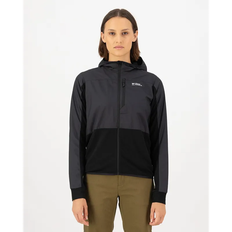 Mons Royale Women's Diversion Merino Wind Jacket Black-3