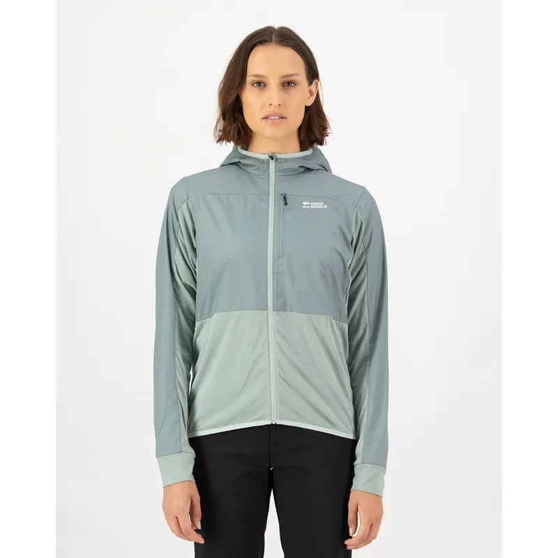Mons Royale Women's Diversion Merino Wind Jacket Dew Desert Sage-2