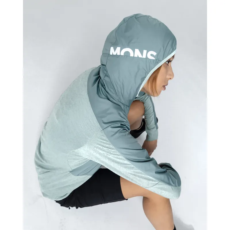 Mons Royale Women's Diversion Merino Wind Jacket Dew Desert Sage-3