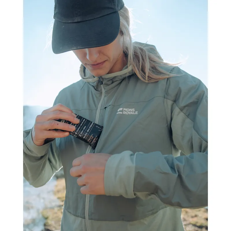 Mons Royale Women's Diversion Merino Wind Jacket Dew Desert Sage-4