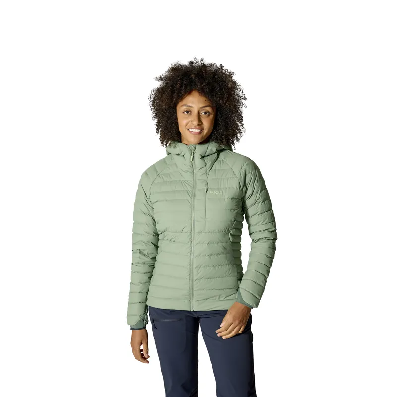 Rab Women's Microlight Windstopper Hoodie Dark Fig Green-2