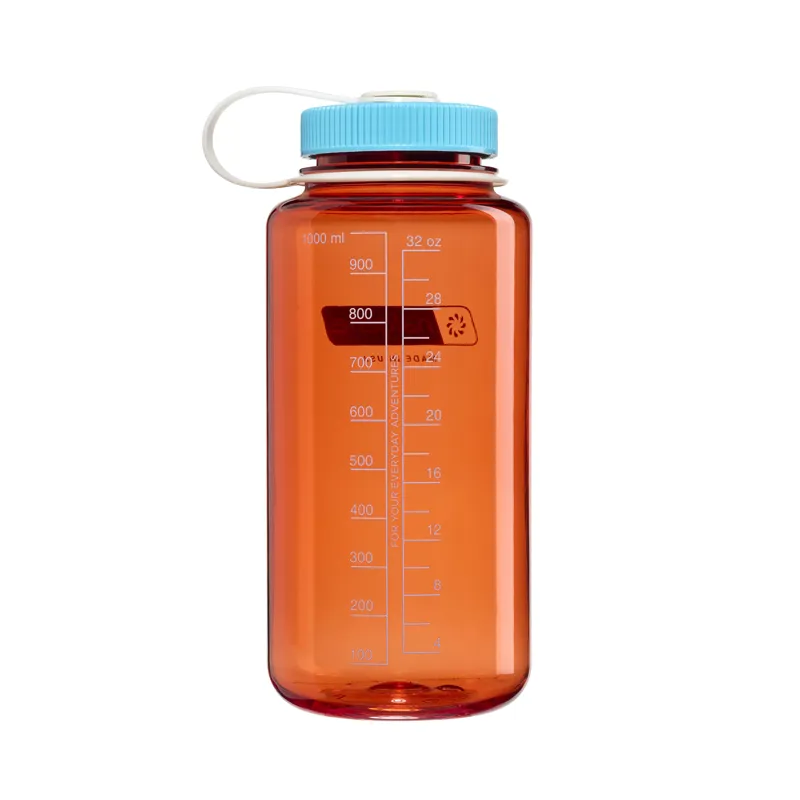Nalgene Wide Mouth Tritan Renew 1 Litre Bottle Flame/Blue Atoll-1