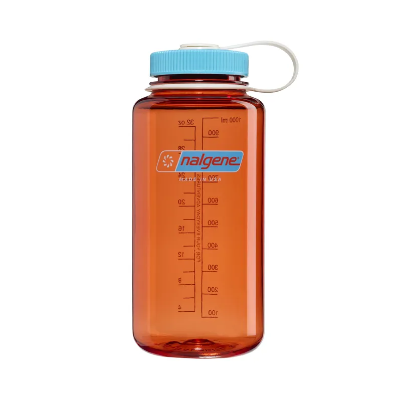Nalgene Wide Mouth Tritan Renew 1 Litre Bottle Flame/Blue Atoll