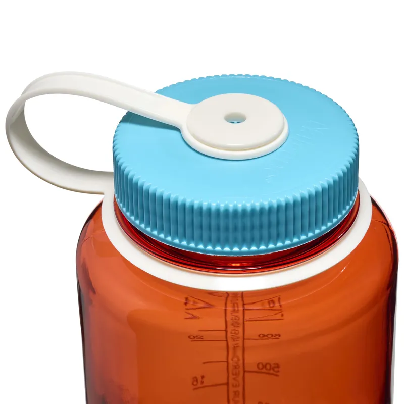 Nalgene Wide Mouth Tritan Renew 1 Litre Bottle Flame/Blue Atoll-2